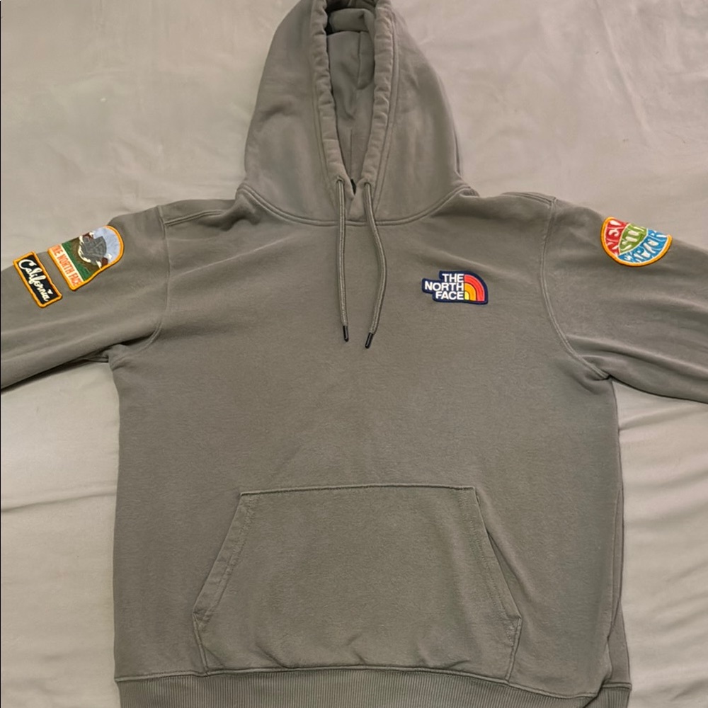 The North Face Light Gray Pullover Hoodie
